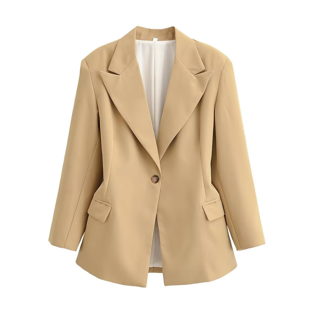 Elegant slim fit lapel jacket