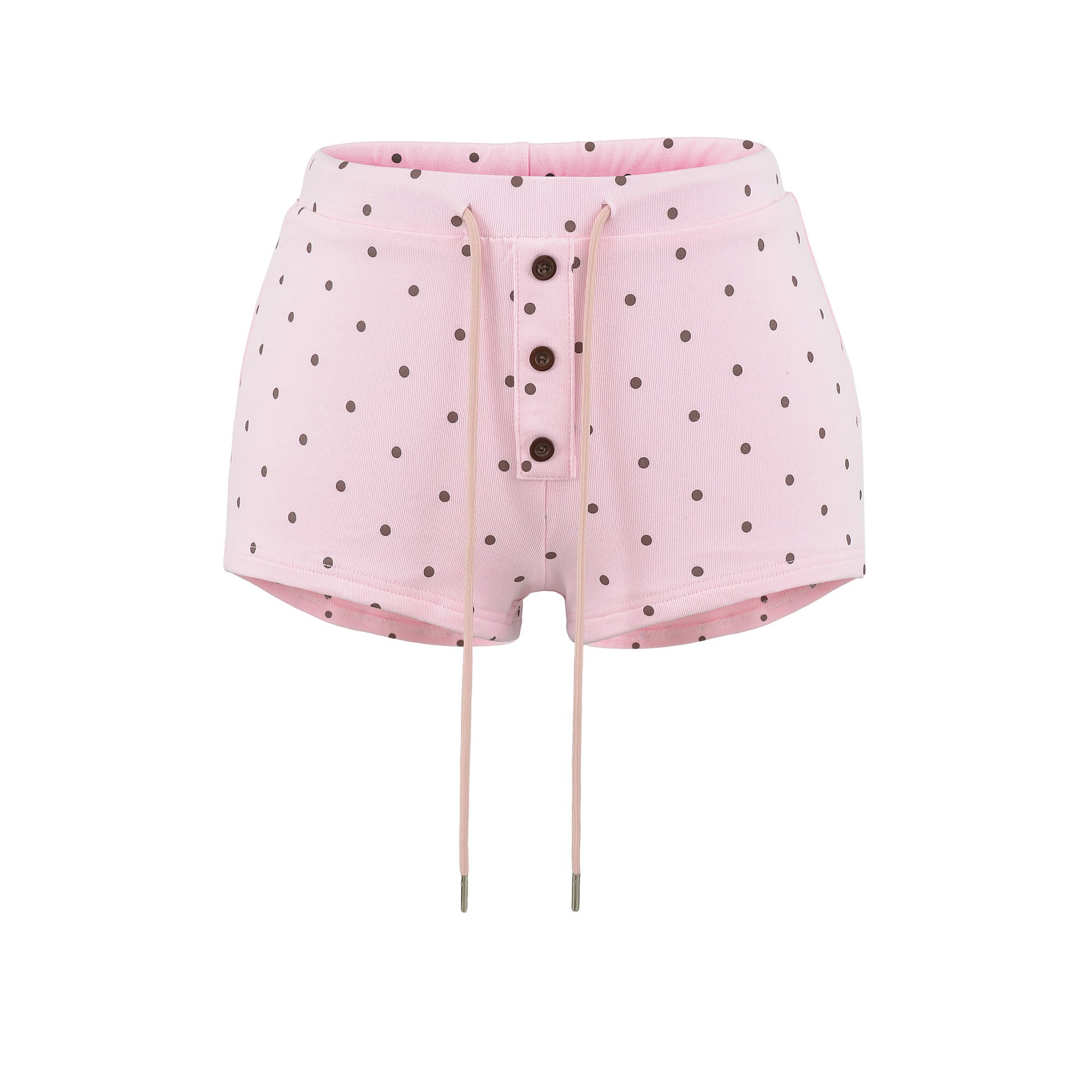 Fitted Crew Neck Short Sleeve T-Shirt and High-Waisted Shorts Set for Women