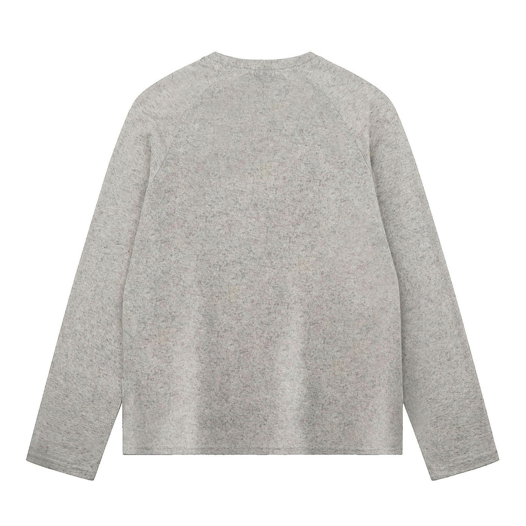 horse print loose top for women lightweight long-sleeve shirt