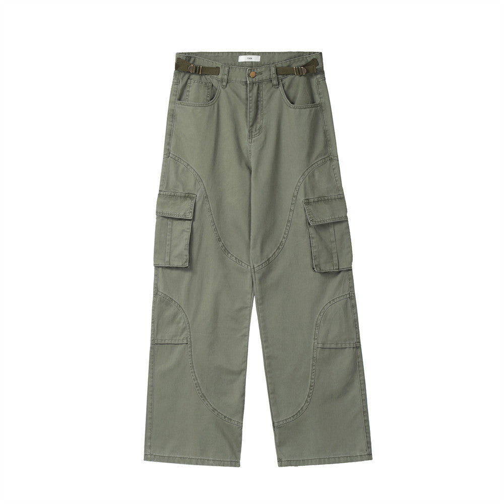 straight wide-leg pants