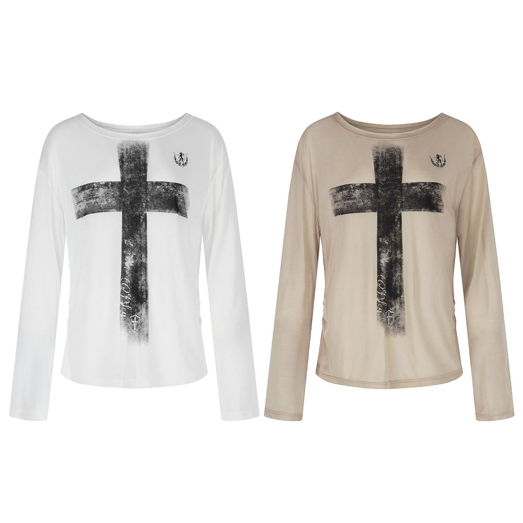 Lightweight Oversized Long Sleeve T-Shirt for Women,Versatile Sun Protection Top