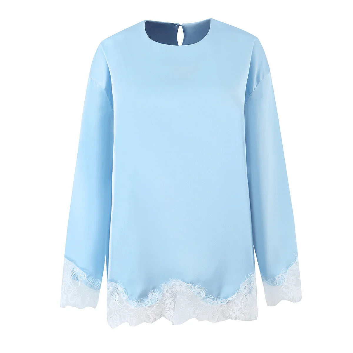 Long Sleeve T-Shirt with Wrap Belted Mini Skirt Set for Women,Short Skirt Two-Piece Summer Outfit