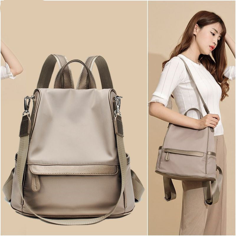 Anti-theft backpack in black