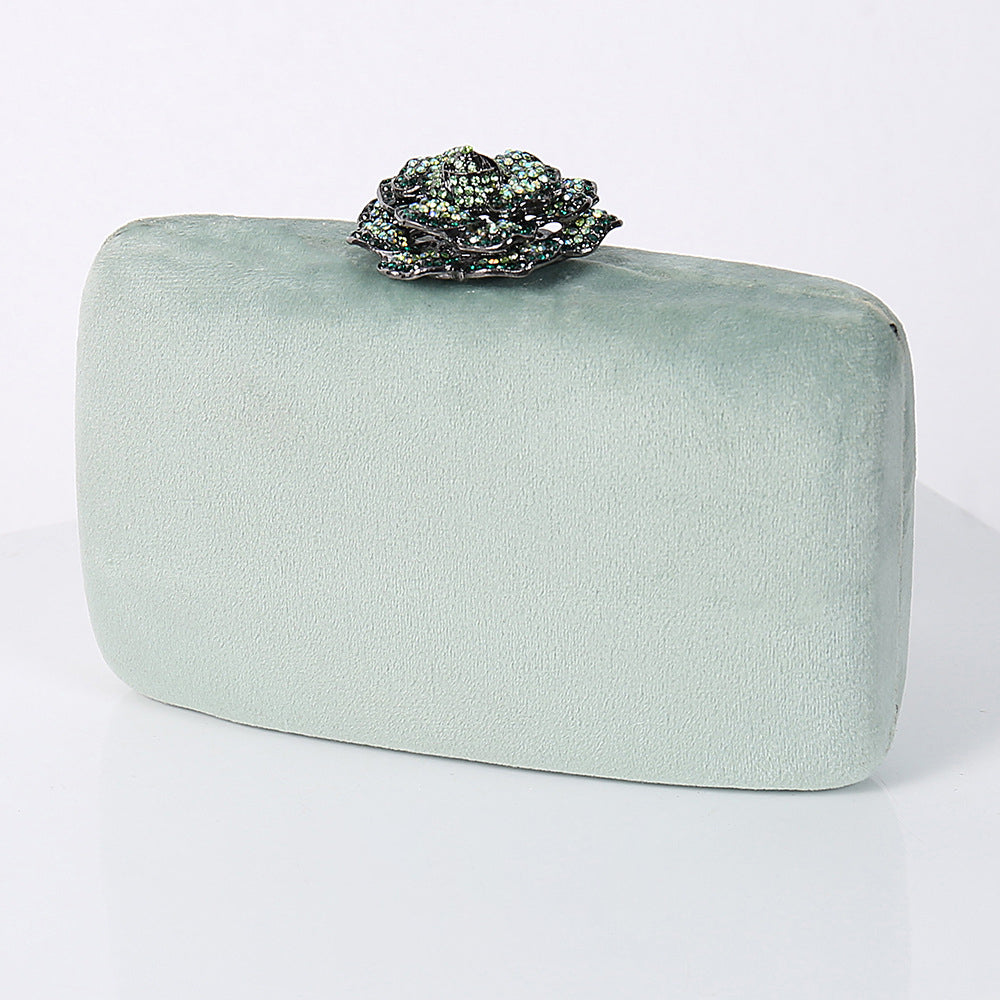 Suede evening clutch colors