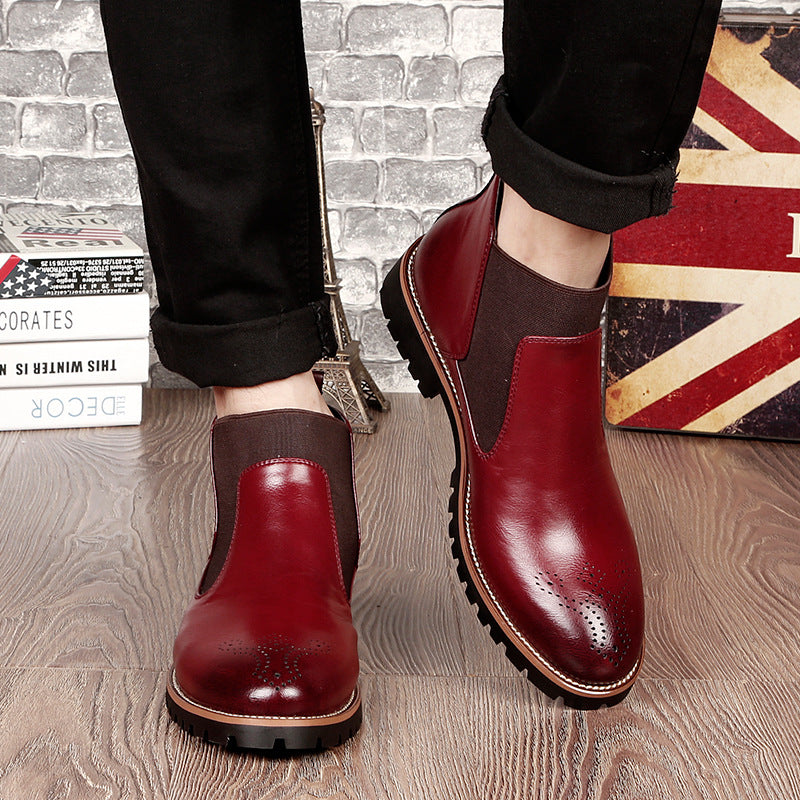 Men's leather Chelsea boots