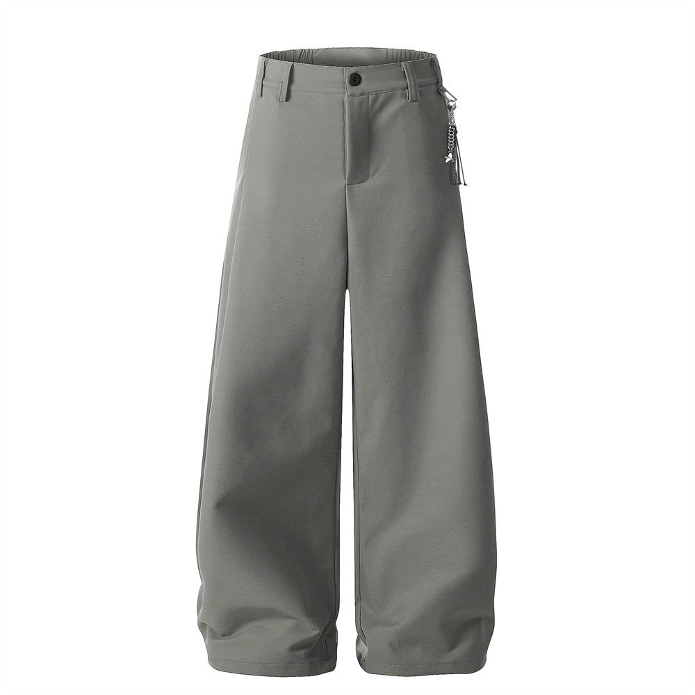 Straight leg wide leg pants