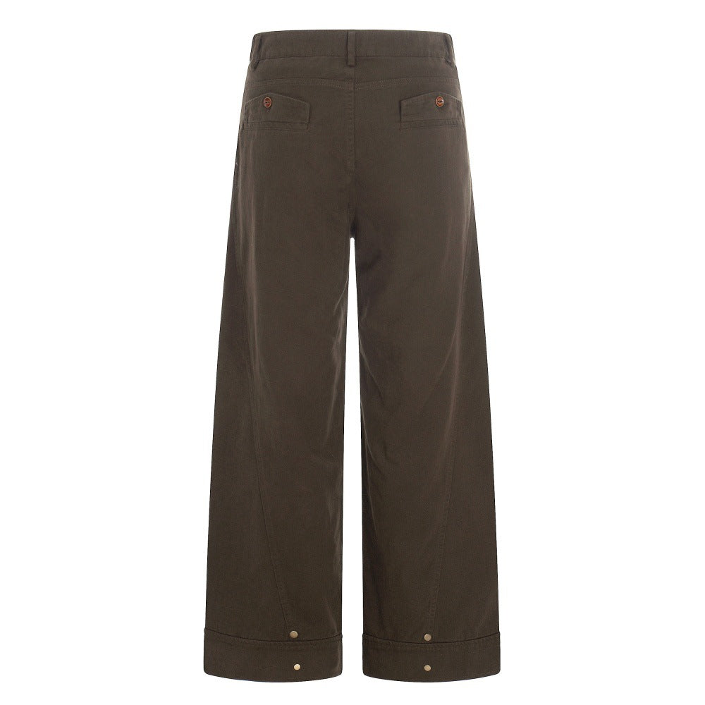 Wide leg casual pants