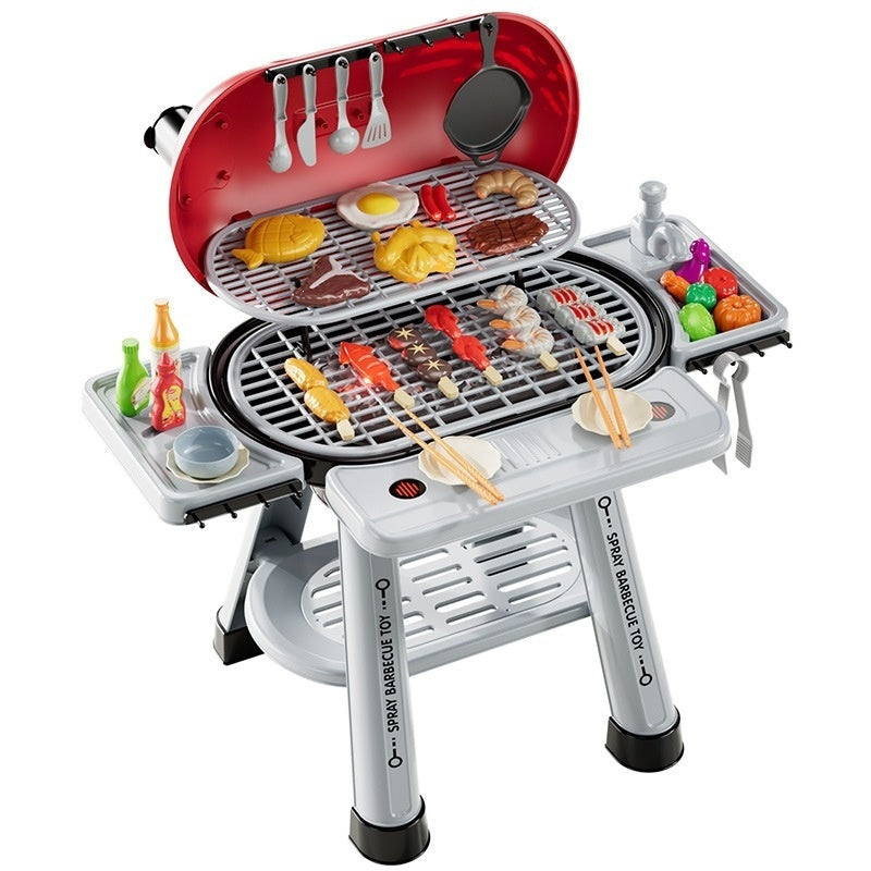 Kids BBQ grill pretend play toy set - image 5