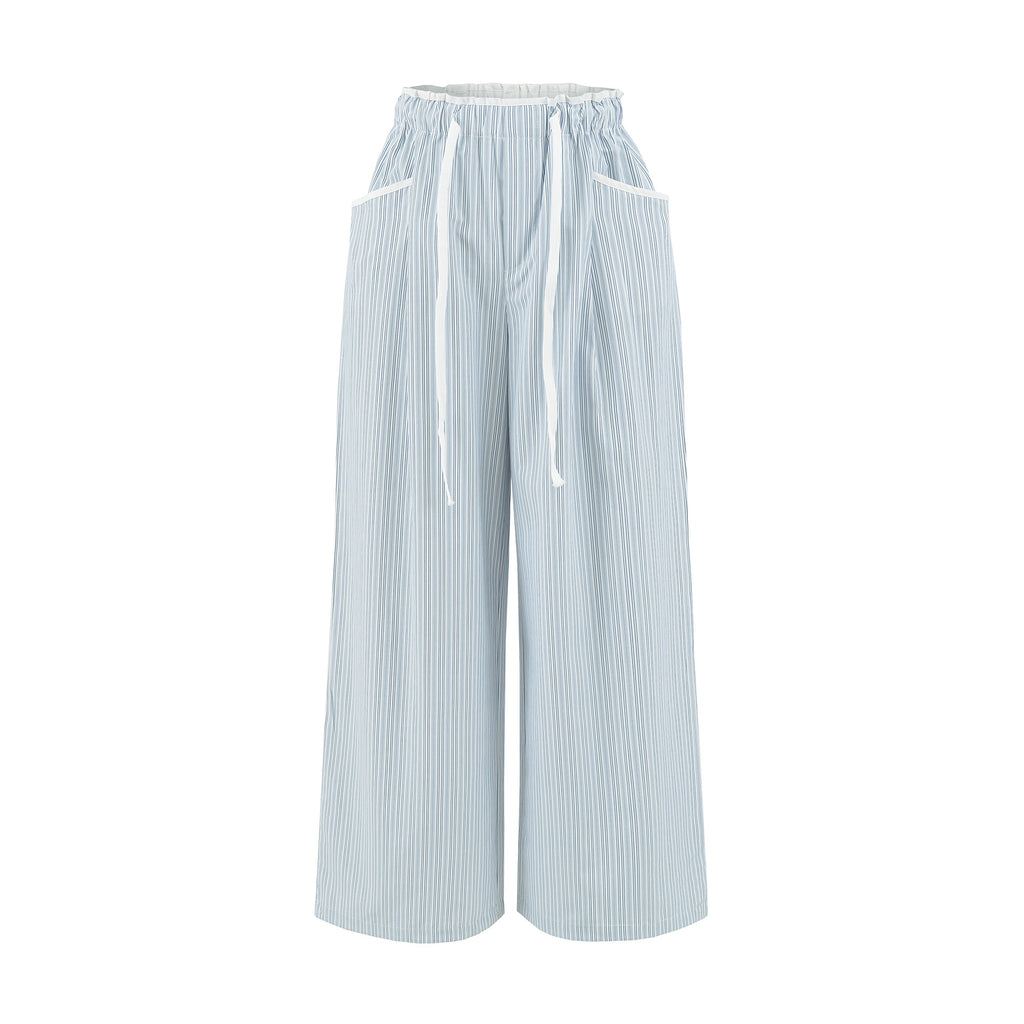 Straight leg wide leg pants