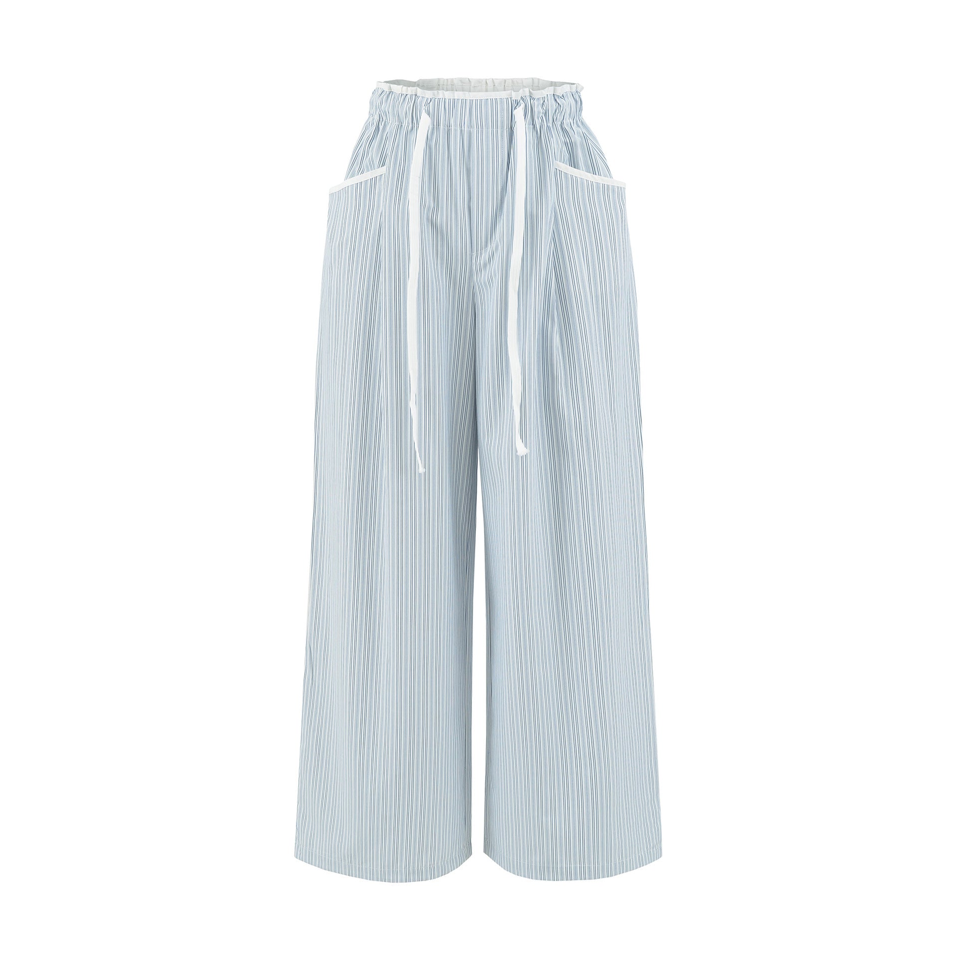 Straight leg wide leg pants