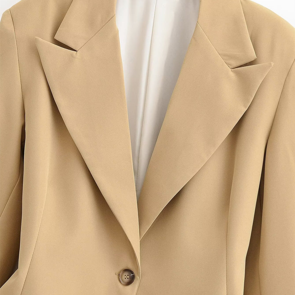 Elegant slim fit lapel jacket