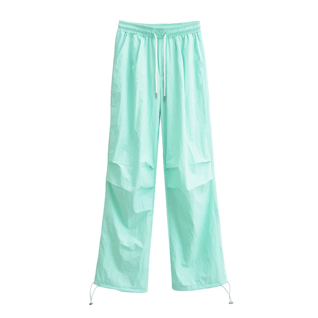 Straight leg wide leg pants