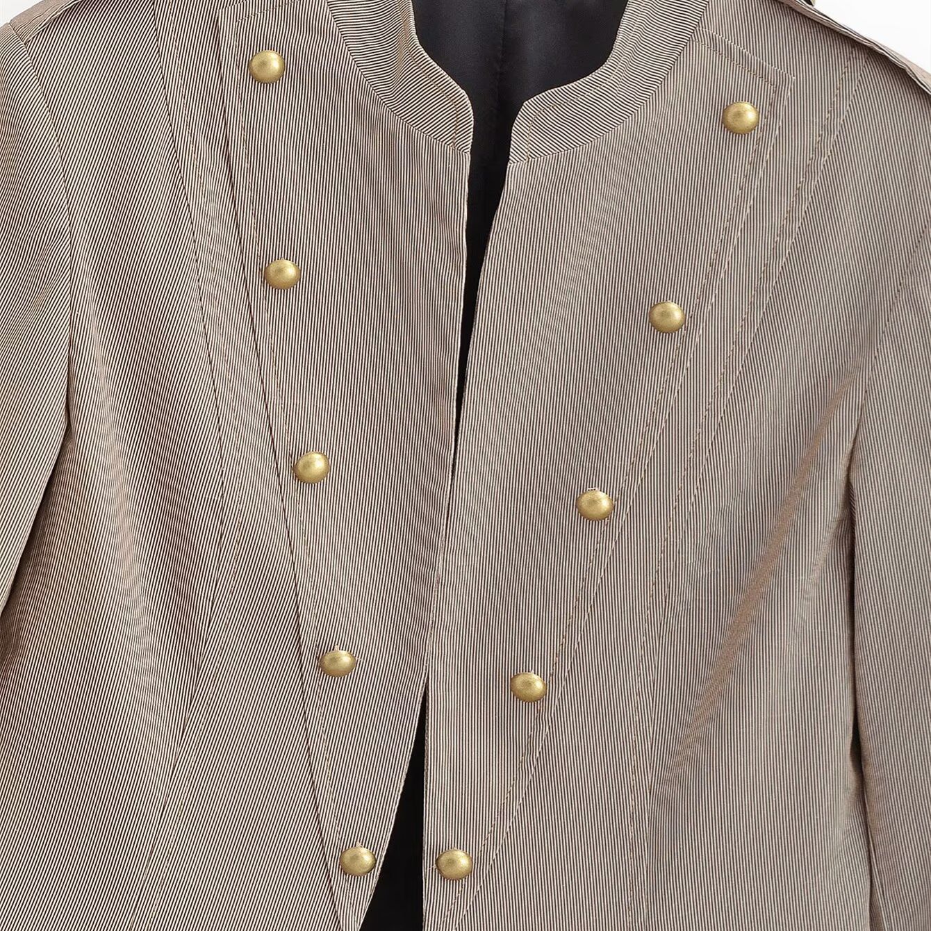 Street button short jacket