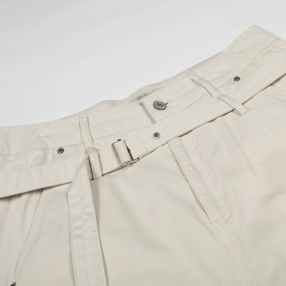 Wide leg pants with waistband