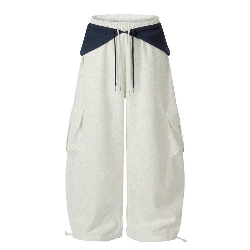 Wide leg workwear pants