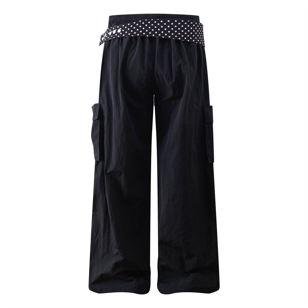 Wide leg sports pants