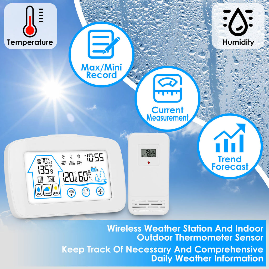 Wireless weather station with clock - image 9