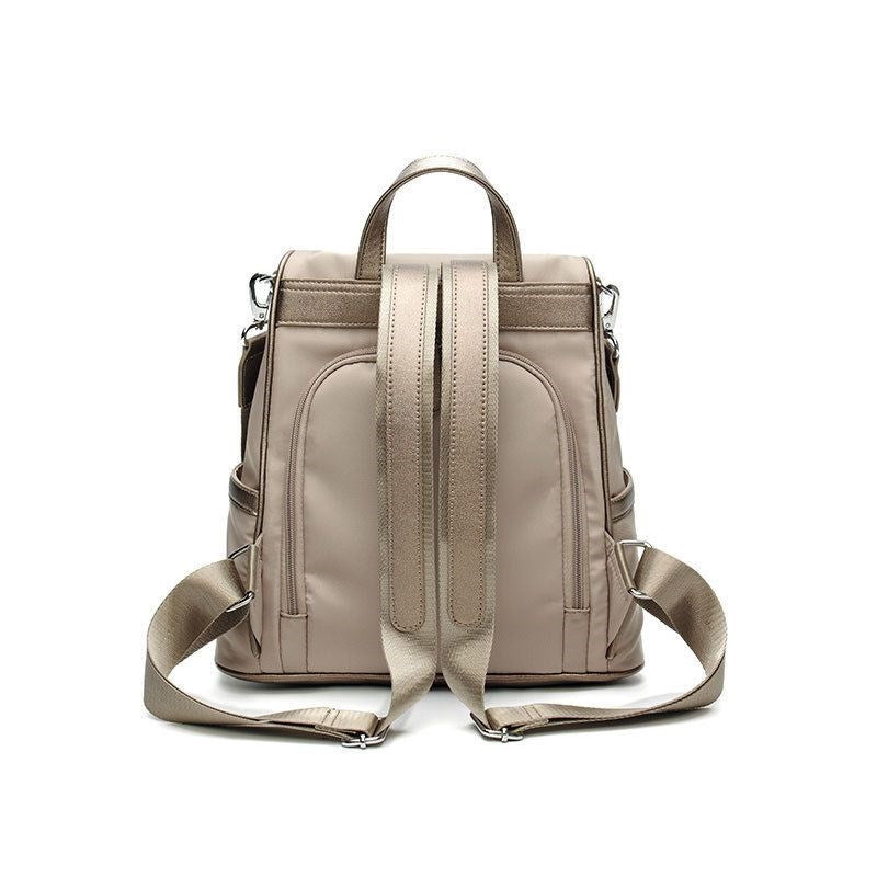 Anti-theft backpack back view