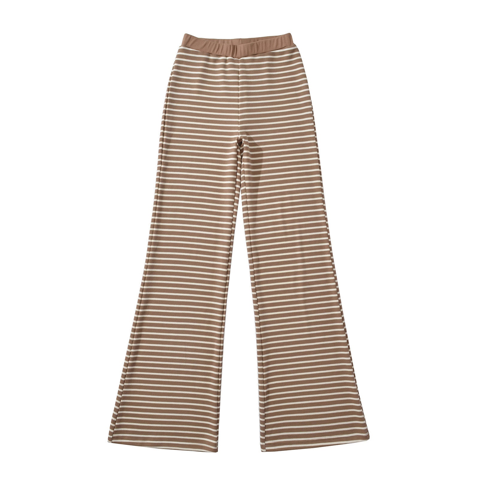 Striped wide leg pants