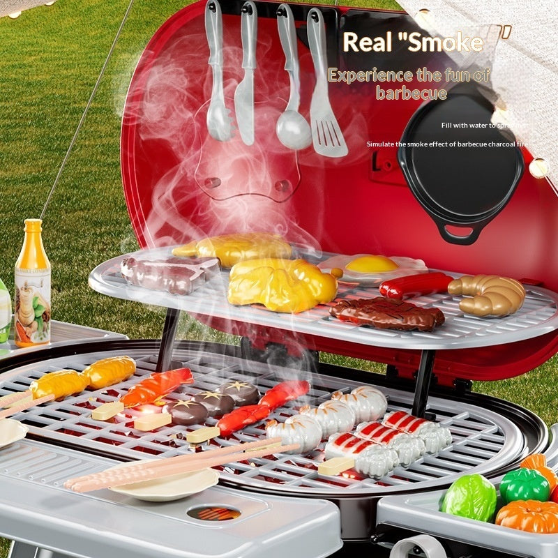 Kids BBQ grill pretend play toy set - image 2