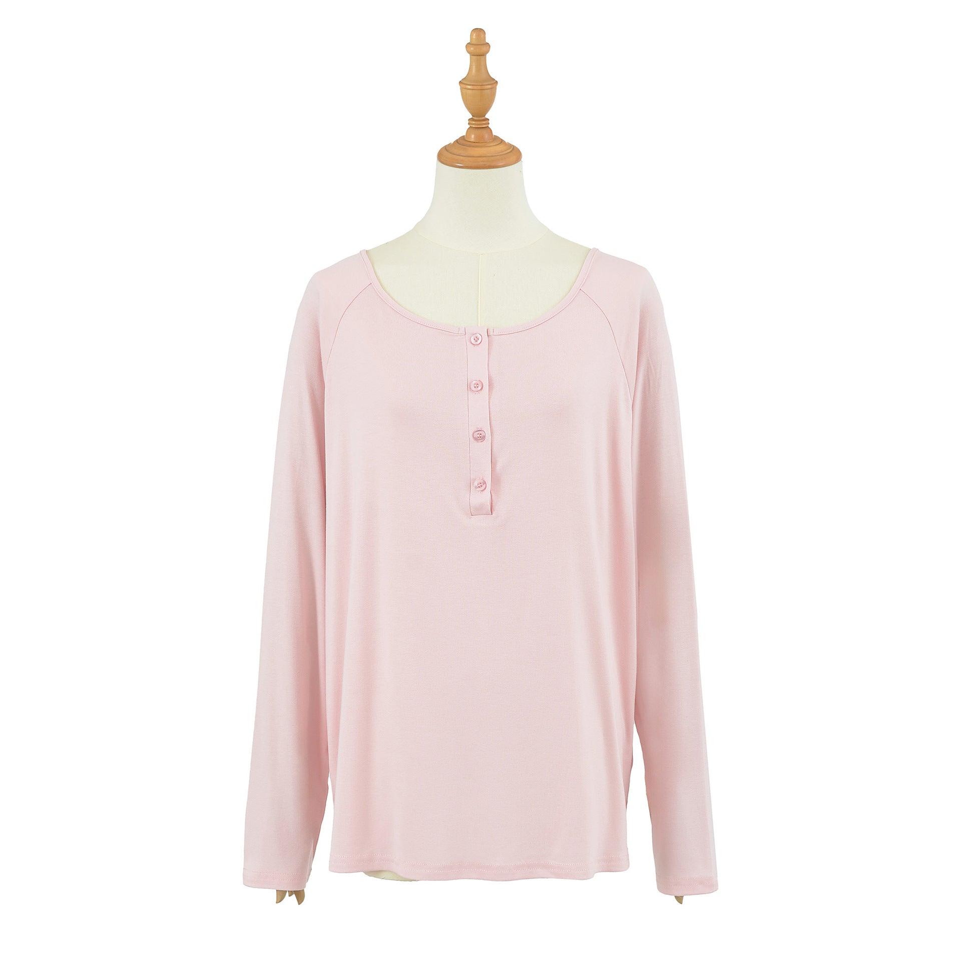 Henley Neck Sun Protection Long Sleeve T-Shirt for Women Casual Versatile