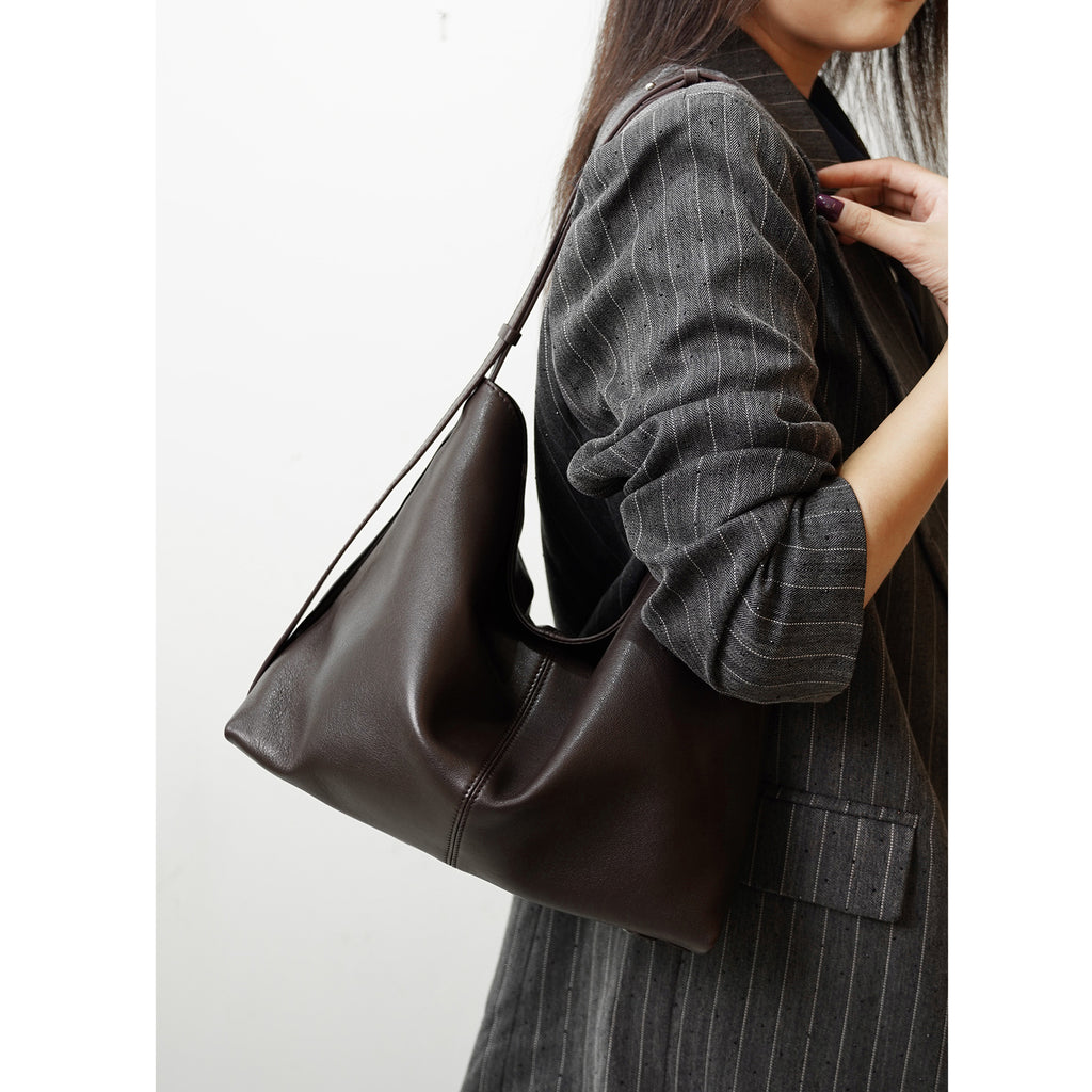 Women's Sheepskin Lazy-Style Large-Capacity Tote Bag