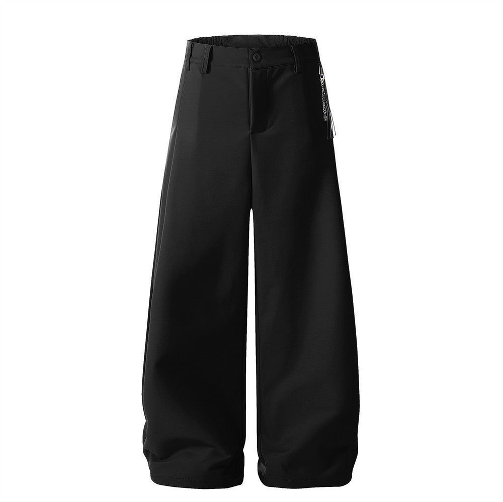 Straight leg wide leg pants