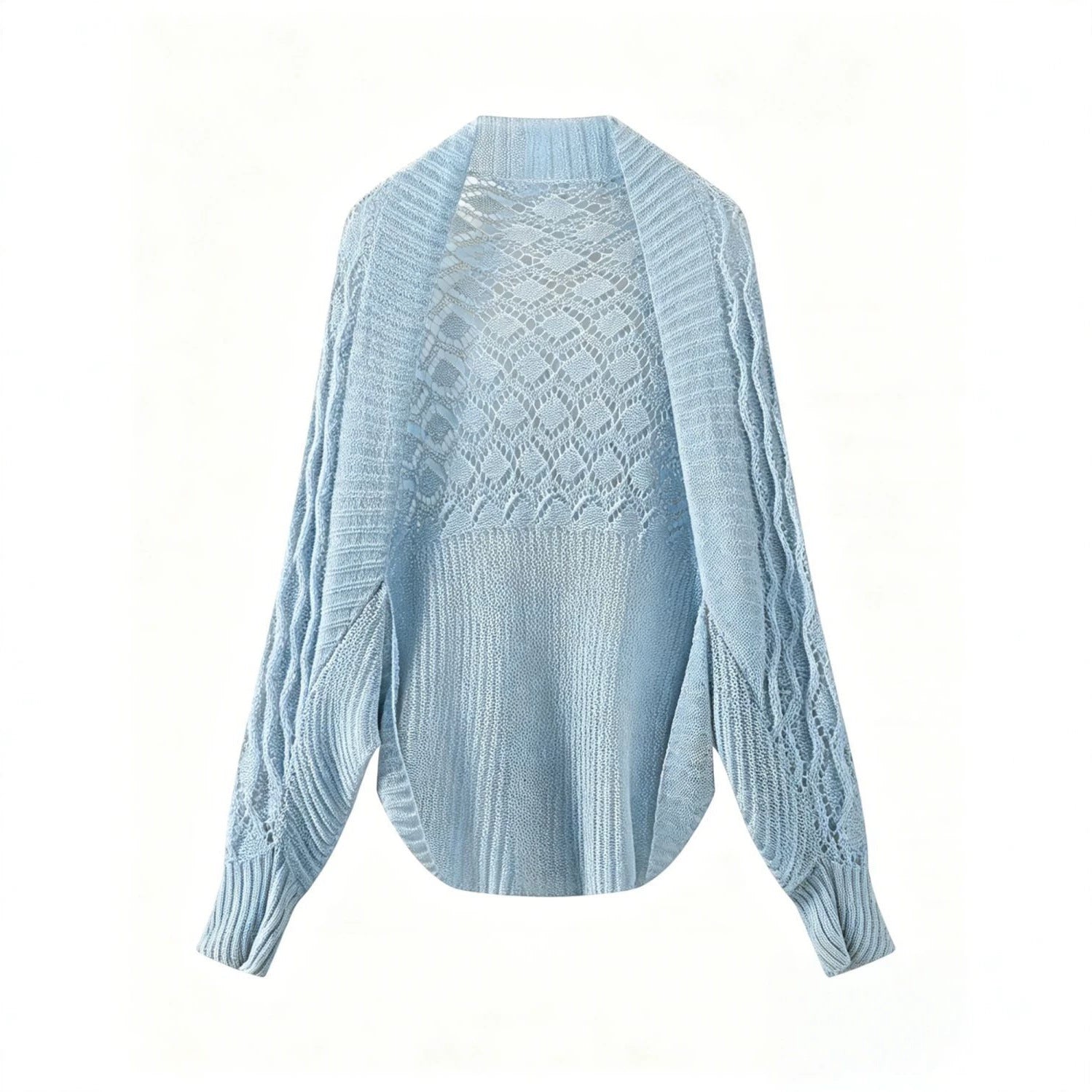 Air-Conditioned Room Cheongsam Dress Outerwear, Short Back Diamond Pattern Cardigan Top