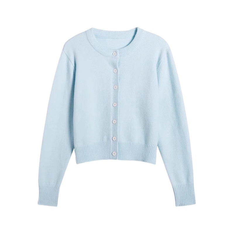 Soft Knit Cardigan with Single Button Closure