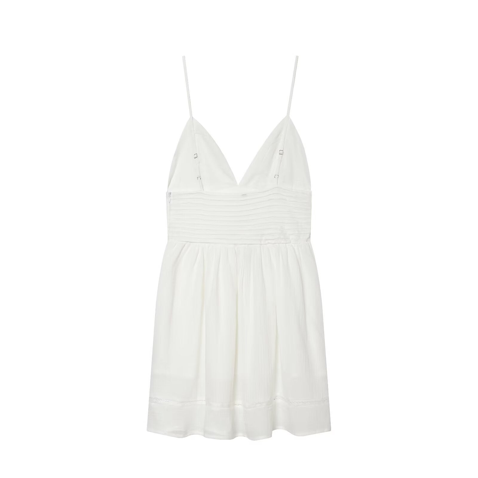 Spicy girl embroidered suspender mini dress