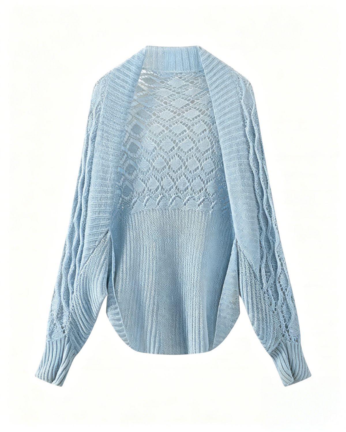 Air-Conditioned Room Cheongsam Dress Outerwear, Short Back Diamond Pattern Cardigan Top