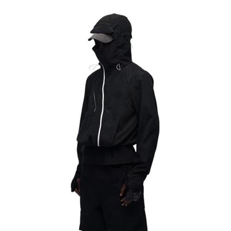 Side Zipper Splicing Sun Protection Jacket for Men