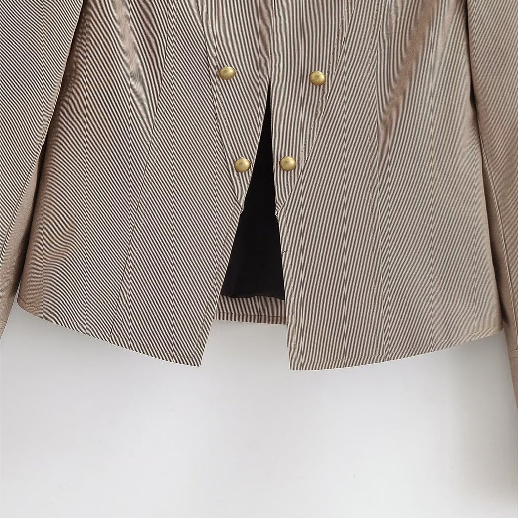 Street button short jacket