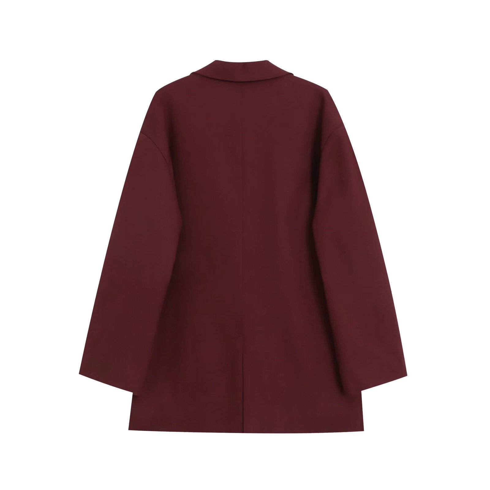 High end double breasted long sleeved suit jacket