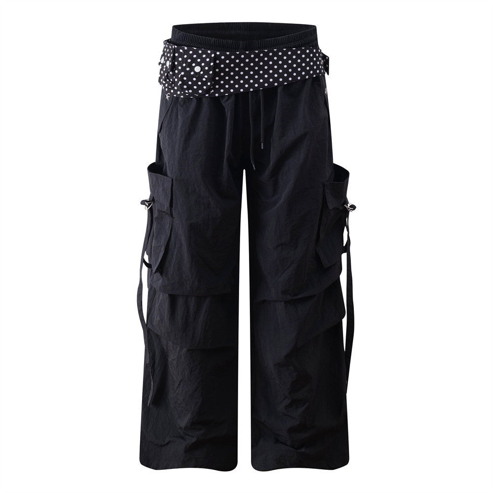 Wide leg sports pants