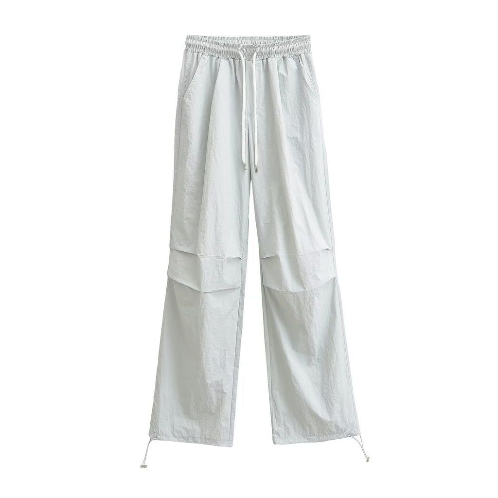 Straight leg wide leg pants