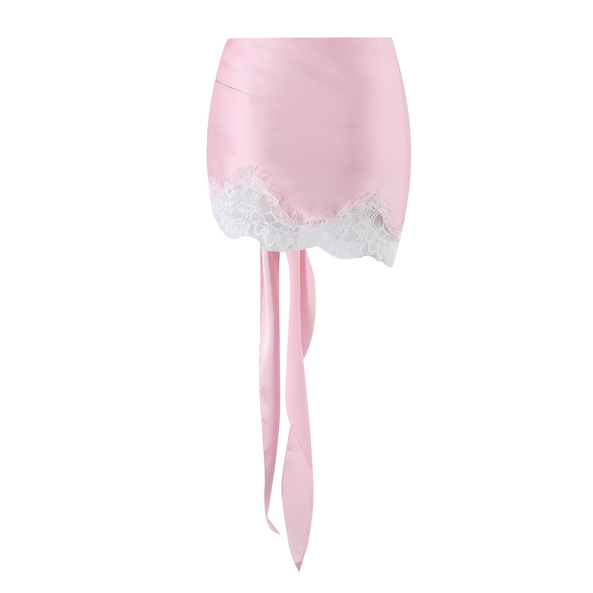 Long Sleeve T-Shirt with Wrap Belted Mini Skirt Set for Women,Short Skirt Two-Piece Summer Outfit
