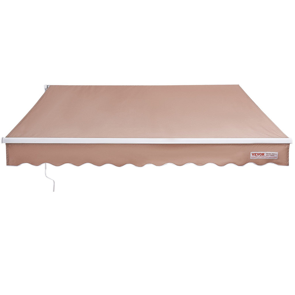 Manual Retractable Patio Awning 12 x 10 ft, Water-Resistant - image 7