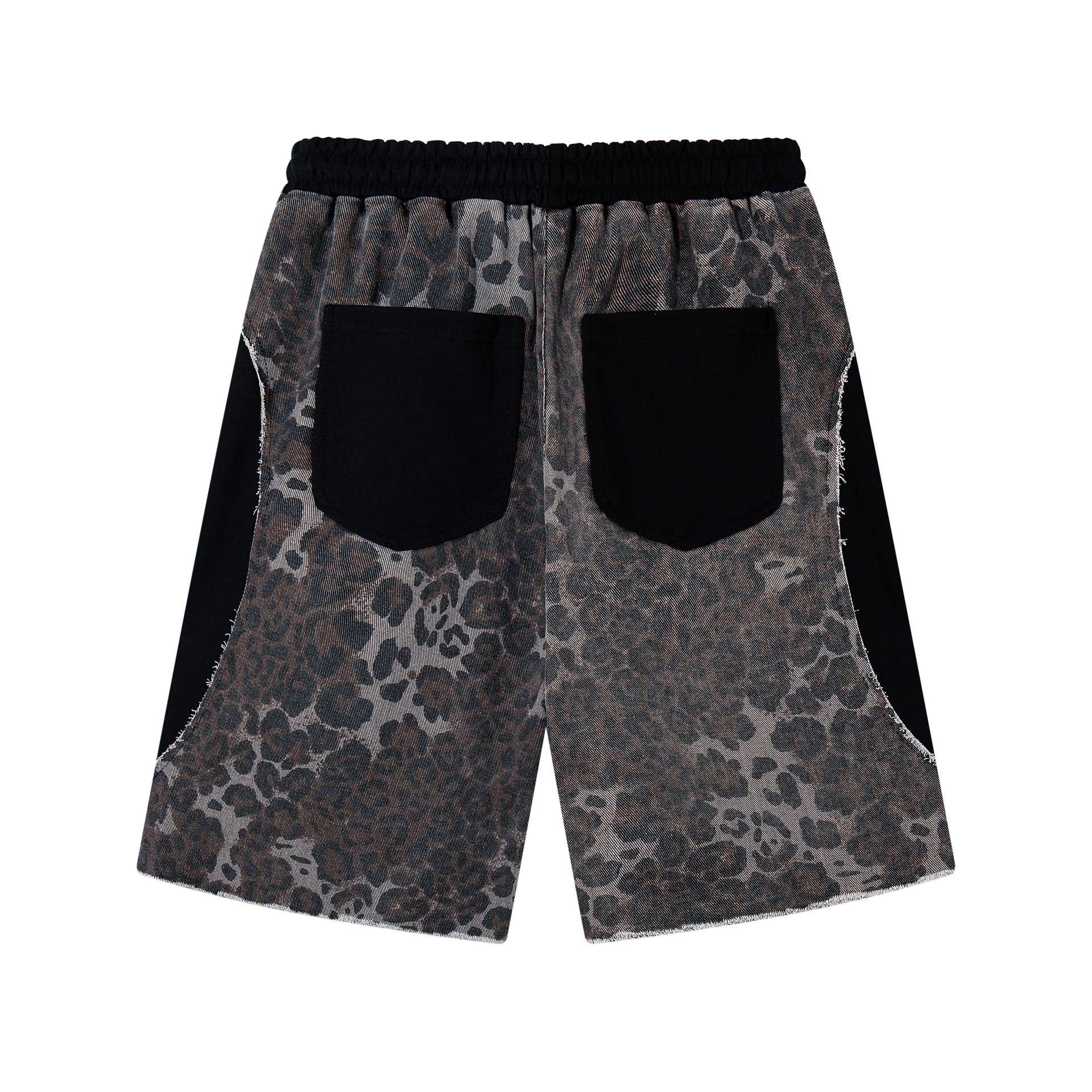 Leopard print patchwork loose men's and women's suit