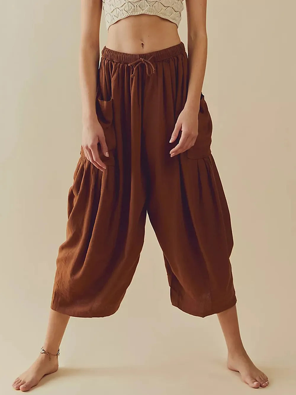 Wide Leg Pants with Pockets