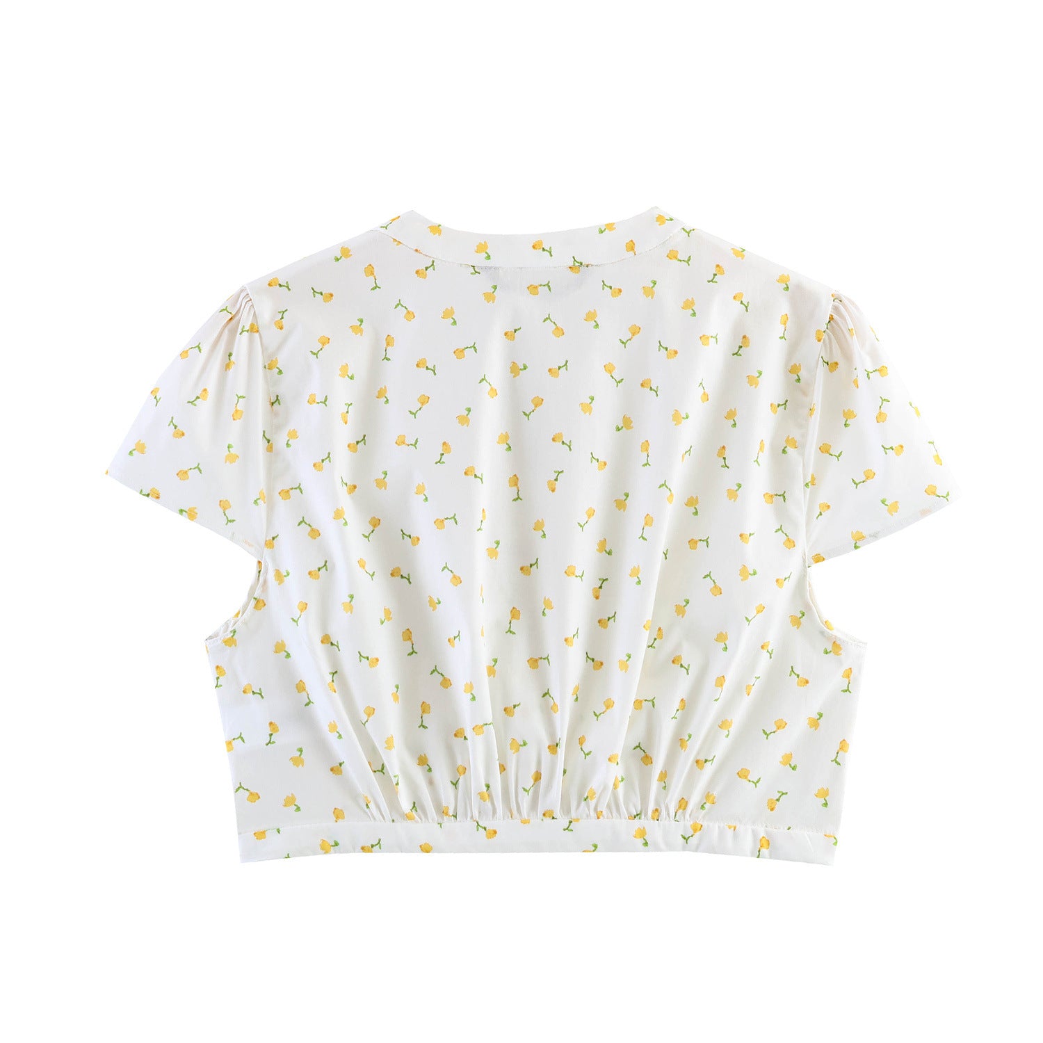 Floral Poplin Top+Mini Skirt Set