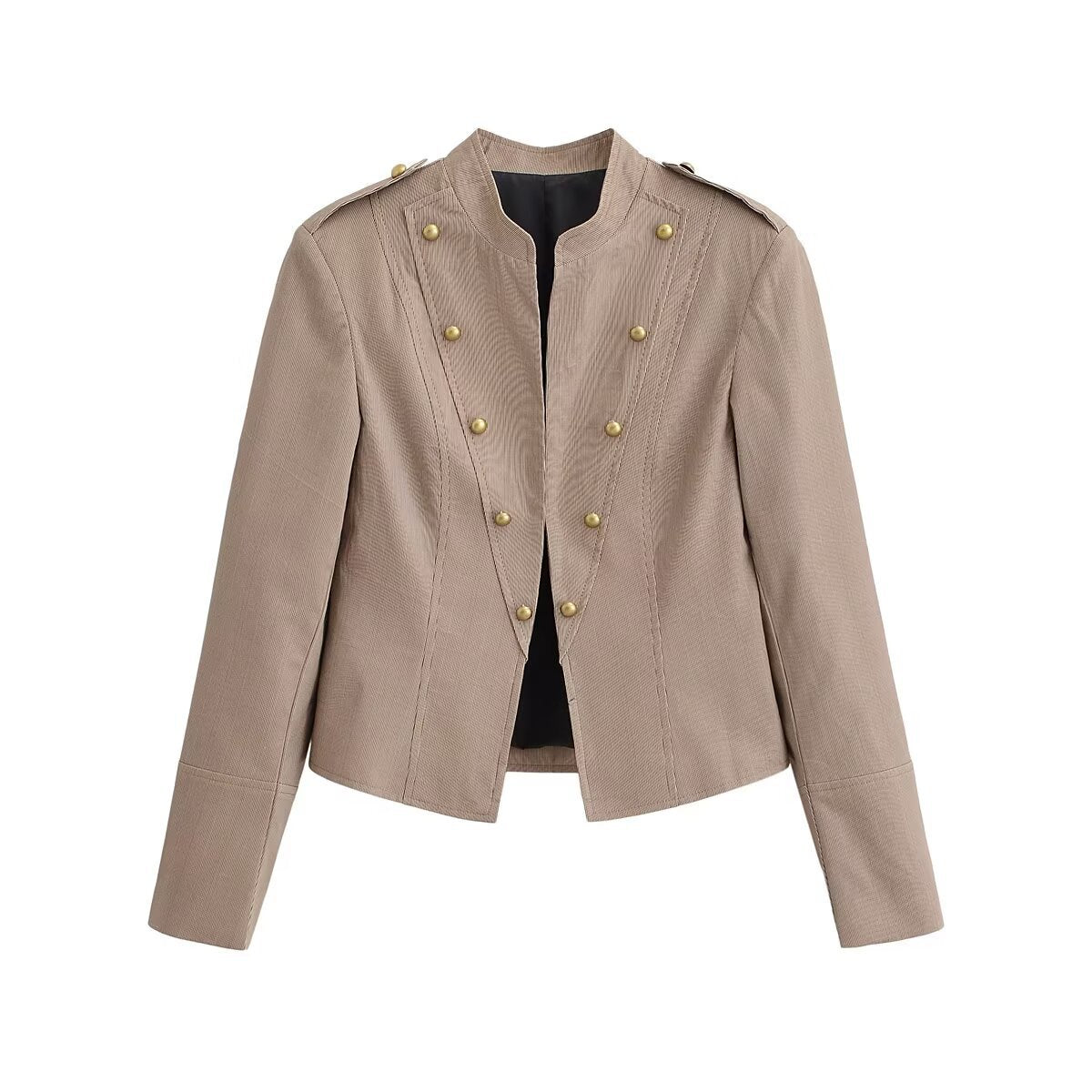 Street button short jacket