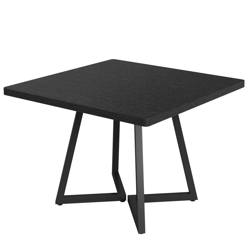 Square dining table angle view