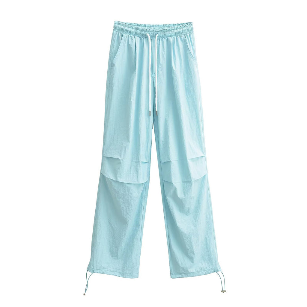 Straight leg wide leg pants