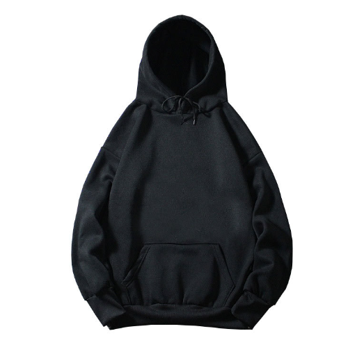 Drawstring Hoodie Black