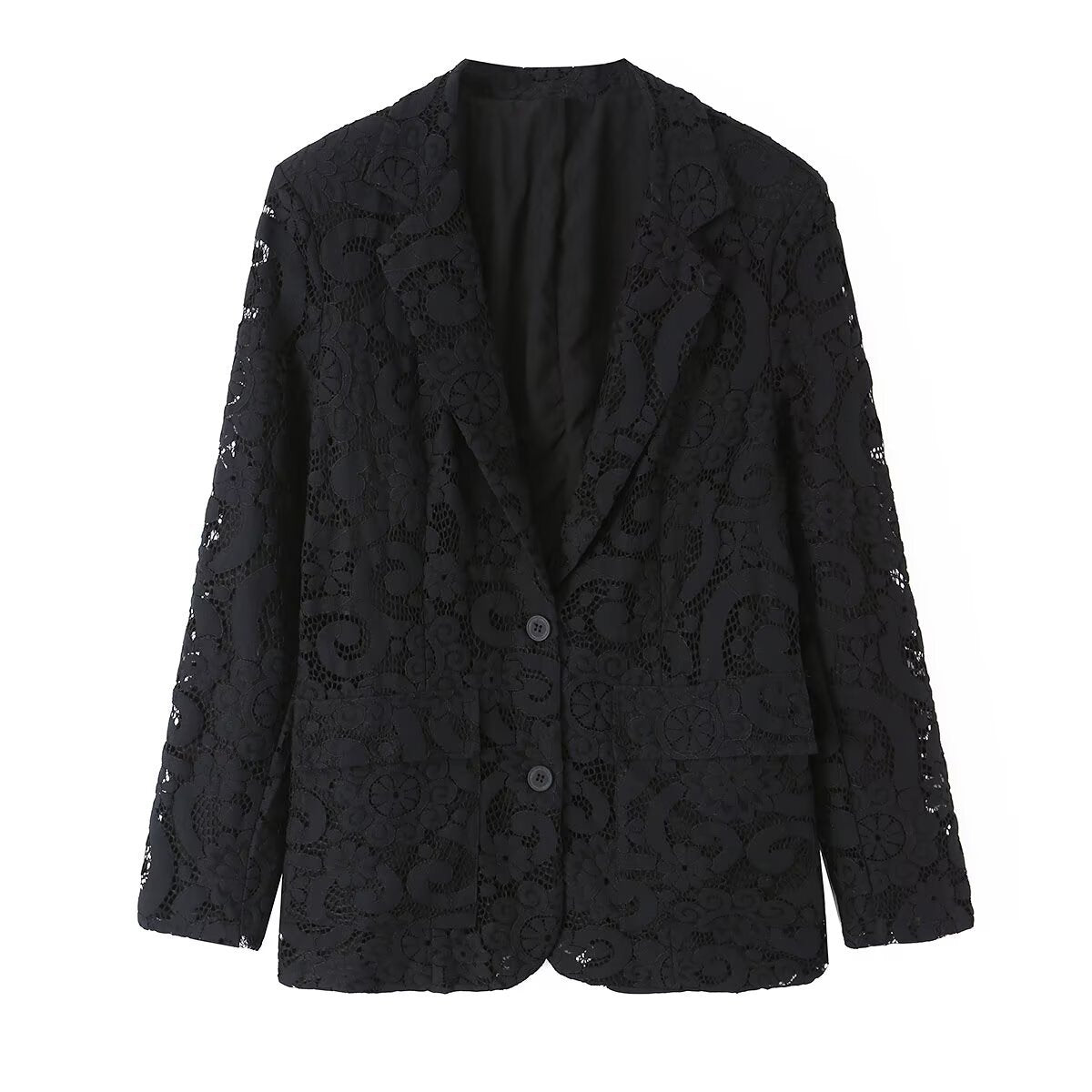 Commuting style elegant lace suit jacket