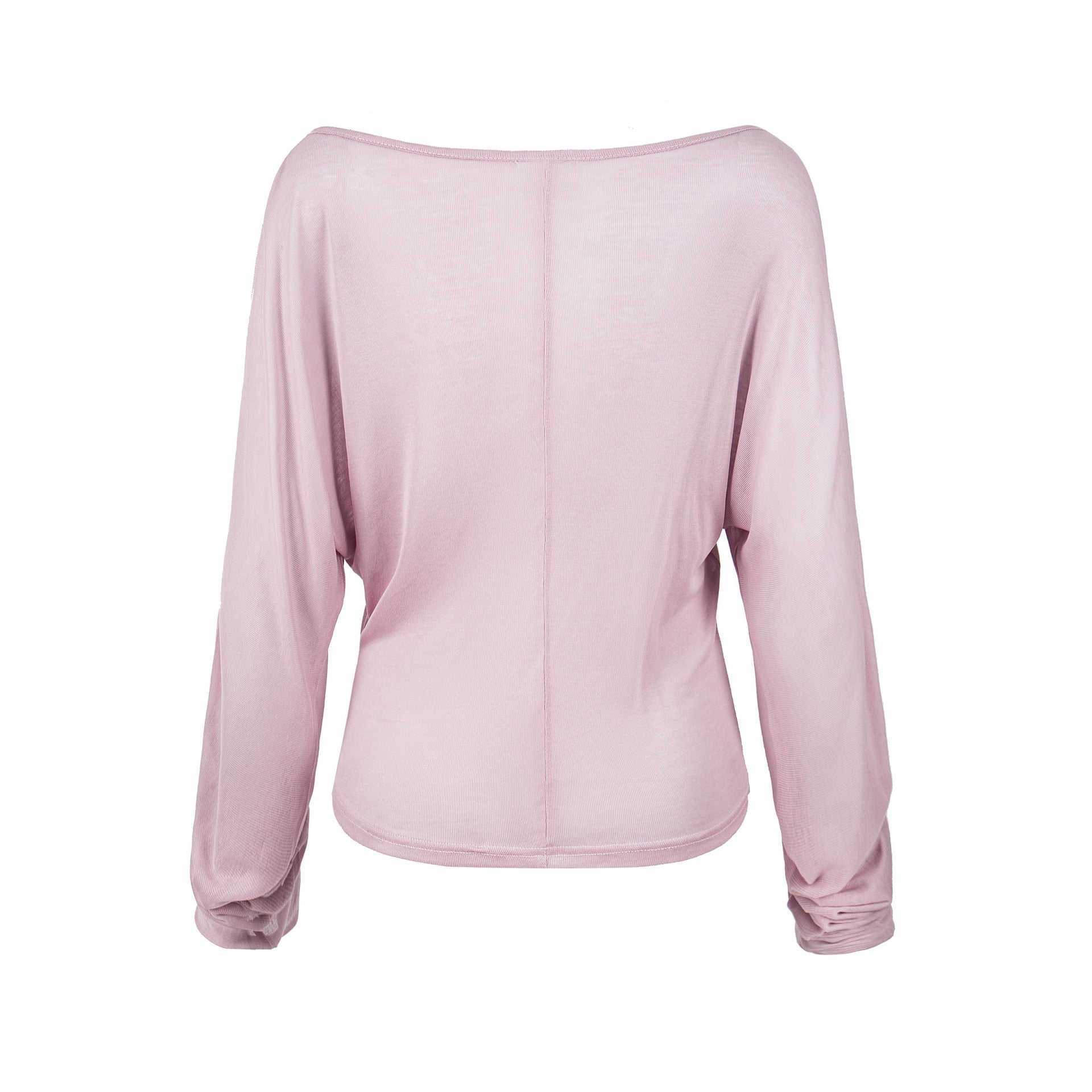 Semi-Transparent Batwing Sleeve Top Loose Slimming Waist-Cinching Sun Protection Shirt for Commuting Outfits