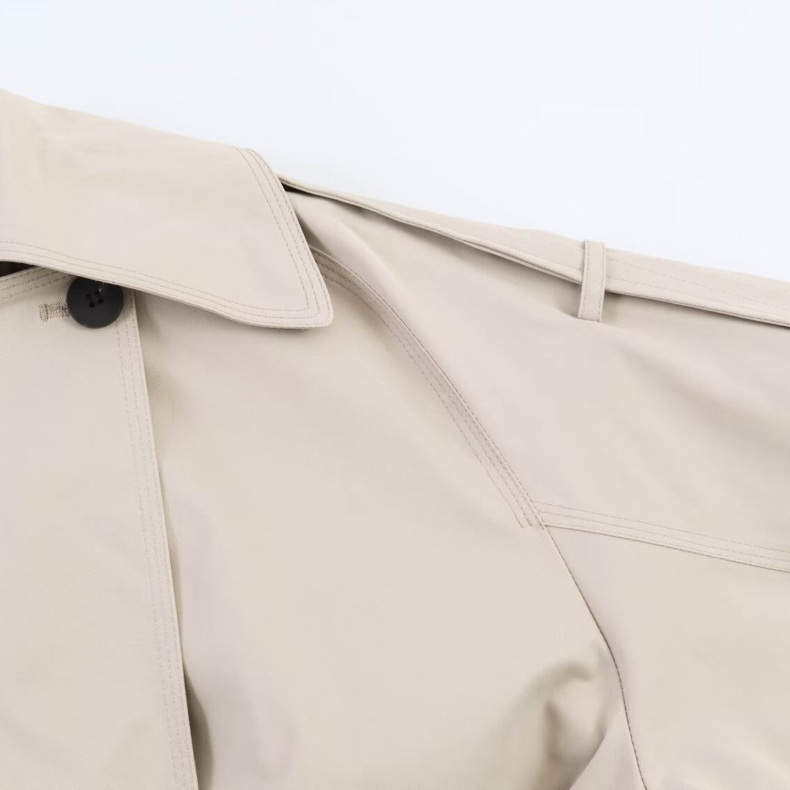 Elegant waistband loose windbreaker