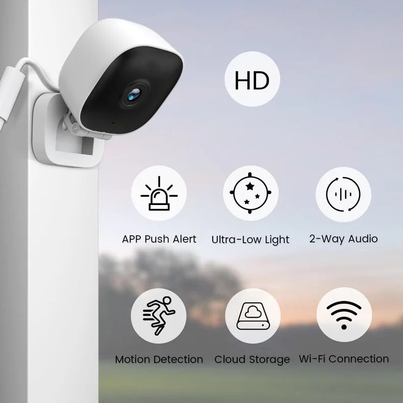 Indoor 4K Security Camera Two Way Audio Talk 2.4G WiFi Webcam Smart Home 8MP Video Surveillance Motion Detection IR Night Vision