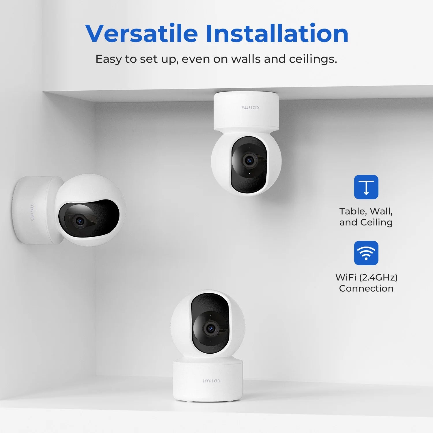 Original IMILAB Camera Plug-In Security Indoor Camera with Wi-Fi Human/Pet AI